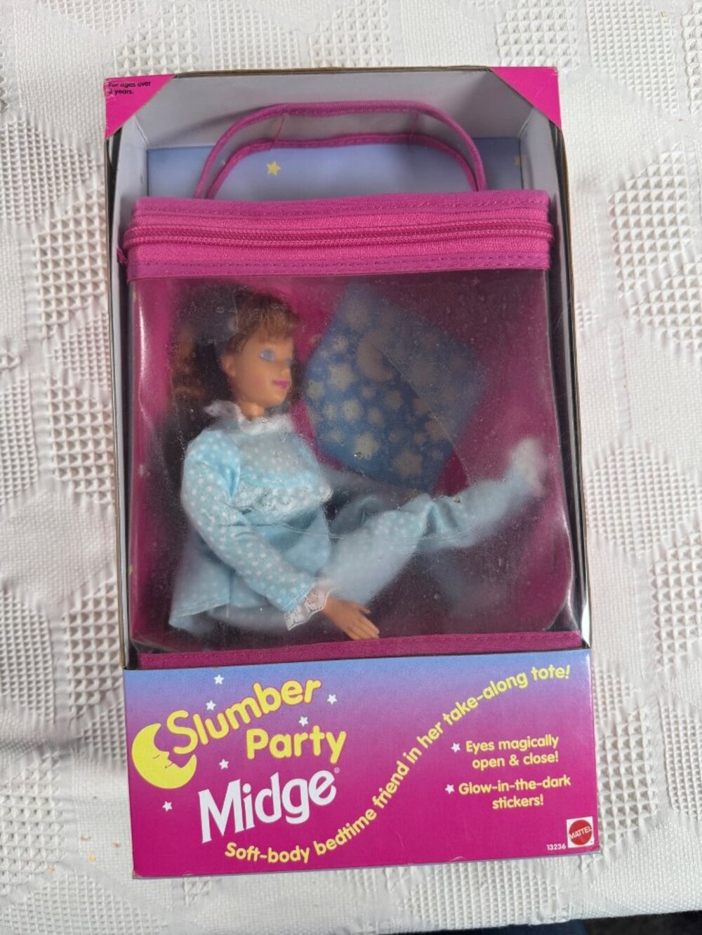 Slumber Party Midge Doll By Mattel Vintage 1994 Soft Body With Tote 13236 NIB